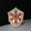 8 tlg. ITH LED Teelichtcover Teelicht Cover Schneeflocken Winter Weihnachten Rahmen 10x10 + 13x18 Bild 4