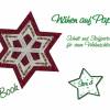 Schnitt für einen Weihnachtsstern - Stern 4, Patchwork, Paper Piecing Bild 2