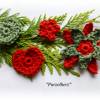 24- teiliges Häkelset - Streudeko - Tischdeko Weihnachten - Häkelherzen - Sterne - Streublümchen - Adventskalender - Häkelapplikationen Bild 4