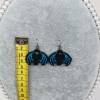 Ohrringe Fledermaus Türkis-Blau Lace Bild 3