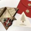Gold-Sternfaltkarte zu Weihnachten - Gruß und Geldgeschenk in einem - handmade Bild 3