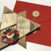Gold-Sternfaltkarte zu Weihnachten - Gruß und Geldgeschenk in einem - handmade Bild 4