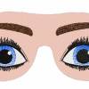 ITH Schlafbrille Augen Stickdatei 2 teilig für Kinder und Erwachsene Rahmen 13x18 bzw.17x20 oder größer Bild 2