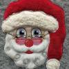 "  Weihnachtsmann / Santa Claus mit Brille "  Applikation / Stickdatei - 199,8 x 232,8 cm, bitte Format auswähle Bild 3