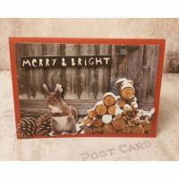 Merry & Bright - Eichhörnchen - Weihnachtskarte Bild 1