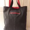 Nachhaltige Einkaufstasche Shopper Stieglitz mit Reißverschlusstasche hinten Bild 2