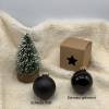 Weihnachtsbaumkugel, Christbaumkugel in schwarz, personalisiert mit Geschenkverpackung Bild 5