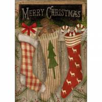 Bügelbild -  Weihnachten - Christmas Socks - Vintage - Shabby - Transfer - 3206 Bild 1