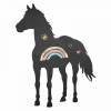 006 Pferd - selbstklebende Tafelfolie/Kreidefolie inkl. 3 Stück Kreide - Größe: 700 x 900 mm - Kinderzimmer Wanddeko Bild 2