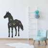 006 Pferd - selbstklebende Tafelfolie/Kreidefolie inkl. 3 Stück Kreide - Größe: 700 x 900 mm - Kinderzimmer Wanddeko Bild 4