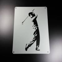 Schablone Golf Golfspieler Golfer Sport - BA83 Bild 1
