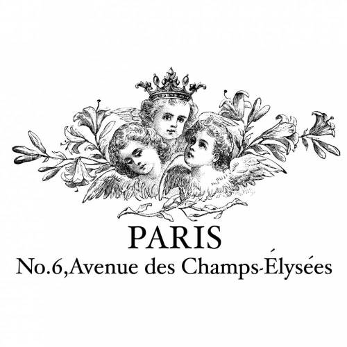 Bügelbild - Weihnachten - Engel - Vintage - Shabby - Transfer - 3204