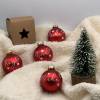 Weihnachtsbaumkugel, Christbaumkugel in rot, personalisiert mit Geschenkverpackung Bild 3