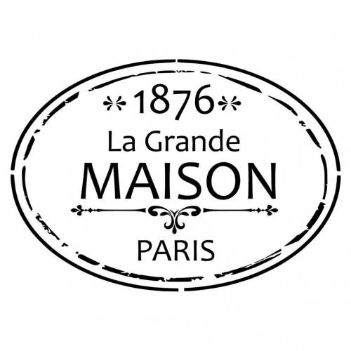 Wandtattoo - Möbeltattoo - Vinyl - Vintage - "La Grande Maison" - 6132