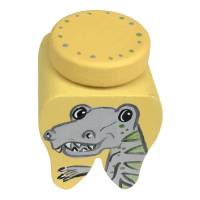 Milchzahndose Zahndose für Milchzähne Dinosaurier Dino gelb grau Bild 1