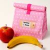 DIY Nähset, Nähpaket Lunchbag, Badetasche, ausgedruckter Schnitt, Nähanleitung und sämtliche Zutaten, rosa mit Pünktchen- weiß Bild 9