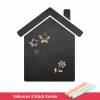 001 Haus - selbstklebende schwarze Tafelfolie/Kreidefolie inkl. 3 Stück Kreide - Größe: 800 x 900 mm - Kinderzimmer Wanddeko Bild 4