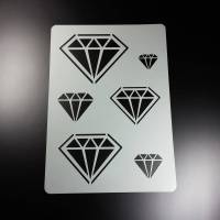 Schablone Diamant 6 Größen Diamanten Edelstein Schliff - BA86 Bild 1
