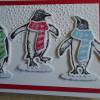 Weihnachtskarte ,Pinguin,Weihnachtspost, Grußkarte,Karte,Glückwunschkarte,Weihnachten,Weihnachtsgrüsse, Bild 3