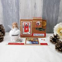 Schutzengelkarte mit Explosionsbox, Glücksbringer, Weihnachtsgeschenk,Grußkarte, Schutzengel Bild 1