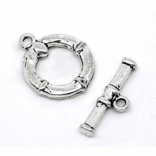 5 Knebelverschluss, Knebelverschlüsse, Schmuckverschluss, silber, verziert, Vintage-Stil, Armband, Kette, 11950