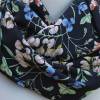 Loop-Schal Rundschal Hals-Tuch Damen Lupinen Blüten schwarz Bild 2