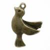 10 / 50  Anhänger, Vogel, Vögel, bronze,Vintage-Stil, charm, charms,    12816 Bild 2