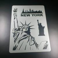 Schablone New York Freiheitsstatue Miss Liberty - BA01 Bild 1