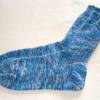 handgestrickte Socken, Strümpfe Gr. 42/43, Herrensocken oder auch Damensocken in verschiedenen Blautönen, Einzelpaar Bild 2
