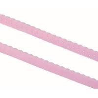 elastische Spitze mit Bogenkante, helles rosa Bild 1