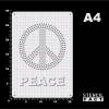 Schablone Peace Zeichen Symbol Schriftzug - BA25 Bild 2