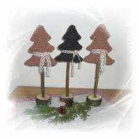 Tannenbaum gehäkelt, Weihnachtsbaum zum Aufstellen 33 cm Bild 2