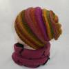 Mütze, Beanie, bunte, natürliche, frische weinrote, rote und braune Farbtöne Bild 5