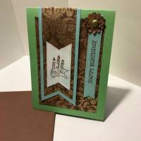 Geburtstagskarte in Grün – perfekt für einen Herrn Bild 1