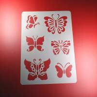 Schablone Schmetterling Butterfly 6 Stück - BA47 Bild 1