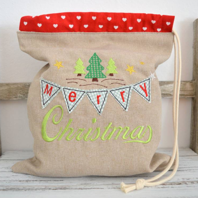 Stickdatei Weihnachten Merry Christmas 13x18cm