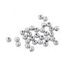 50 Perlen, Edelstahl ,4mm, 5mm ,6mm, rund, Schmuckperlen,Edelstahlperlen Bild 4