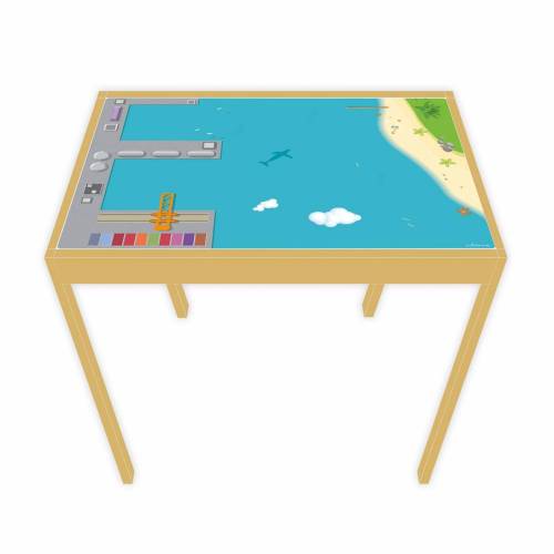 Spielfolie für LÄTT Spieltisch Hafen 63 x 48 cm (Möbel NICHT INKLUSIVE)