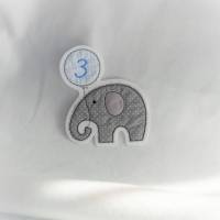 Elefant Geburtstag  Applikation Bild 1