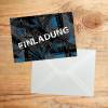 5 coole Einladungskarten Trash blau schwarz inkl. 5 transparenten Briefumschlägen Kindergeburtstag Junge Teenager Einladung Bild 3