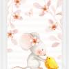 Set Babyposter Kinderzimmerbild Kinder Bilder Maus Mäuse Kunstdruck Tiere Pastell Aquarell Blumen Mädchen Poster DIN A4 Kinderzimmerbilder Bild 2