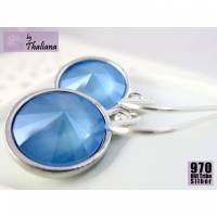 Ohrhänger HEAVEN himmelblaue Ohrringe aus Silber Bild 1