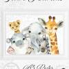 SAFARI Mix ~ A3 Kinderzimmer Poster Bilder Tiere Giraffe, Löwe, Elefant, Hippo, Zebra |S 44/P-SAFARI Bild 5