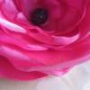 Pink Satin Brosche Anstecker Klammer Stoffblume "Jeanne" Brautschmuck Brautjungfer Geschenkidee Bild 3