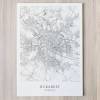 BUKAREST Poster Map | Kunstdruck | hochwertiger Print | Bukarest | Stadtplan | skandinavisches Design Bukarest Karte Bild 3