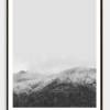 LANDSKAP NO. 1 | Landschaft Poster | Schwarz weiß Poster |  Wandbild Deko | Kunstdruck Geschenk | skandinavisches Design | minimalistisch Bild 3