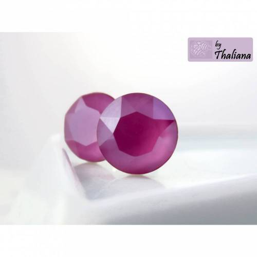 dunkelpinke Ohrstecker KÜHLE KIRSCHE Stecker pink