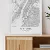 NEW YORK Poster Map | Kunstdruck | hochwertiger Print | New York | Stadtplan | skandinavisches Design New York Karte Bild 2