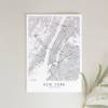 NEW YORK Poster Map | Kunstdruck | hochwertiger Print | New York | Stadtplan | skandinavisches Design New York Karte Bild 3