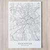 HANNOVER Poster Map | Kunstdruck | hochwertiger Print | Hannover | Stadtplan | skandinavisches Design Hannover Poster Karte Bild 2